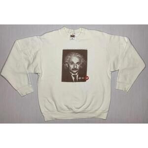1990s Einstein Sweater Crewneck. Vintage Y2K Adult Large P137